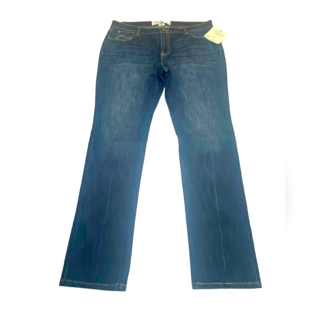 NWT Canyon Blues River Womens Signature Stretch Slim Leg Blue Jeans Plus Size 16
